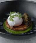 Fresh Royal Ossetra Sturgeon Caviar served on a stylish plate